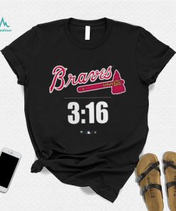 Steve Austin Navy Atlanta Braves 3 16 Shirt
