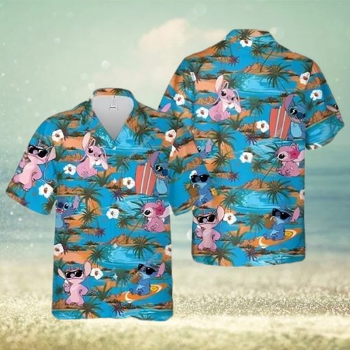 Stitch Angel Disney Hawaii Disney Cruise 2023 Disney Hawaiian Shirt