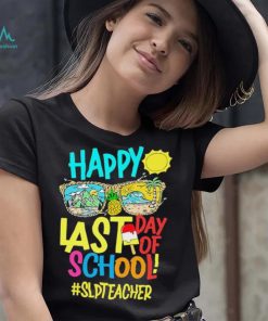 Summer Sunglasses Happy Last Day Of School SLP Teacher Shirt