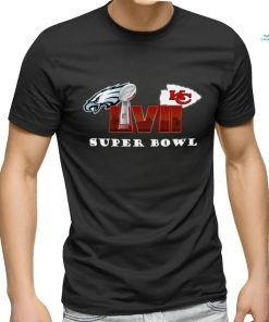 Super Bowl Games 2023 Kansas City and Eagles Football T Shirt