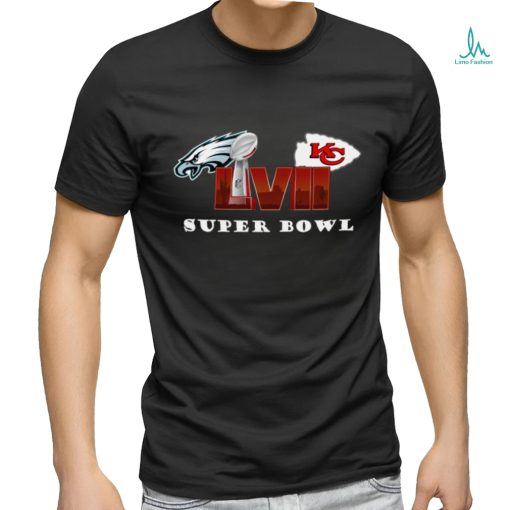 Super Bowl Games 2023 Kansas City and Eagles Football T Shirt