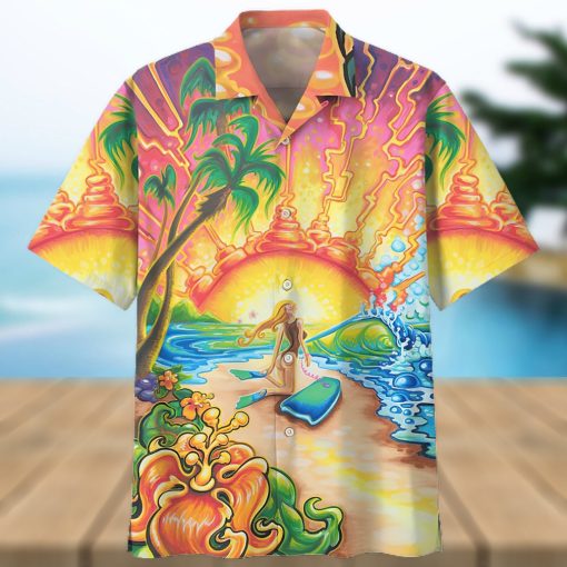 Surfing Colorful Amazing Design Unisex Hawaiian Shirt
