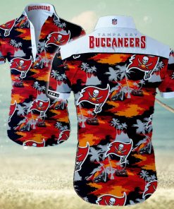 Tampa Bay Buccaneers Logo Hawaiian Summer Beach Shirt Full Print