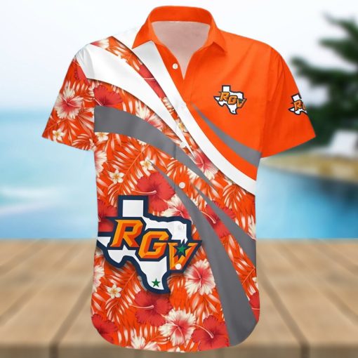 Texas Rio Grande Valley Vaqueros NCAA Hibiscus Tropical Flower Hawaiian Shirt