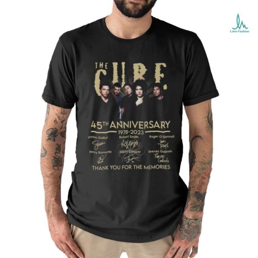 The Cure 45th Anniversary 1978 – 2023 Thank You For The Memories T Shirt