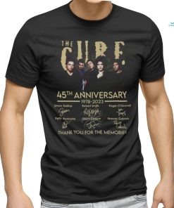 The Cure 45th Anniversary 1978 – 2023 Thank You For The Memories T Shirt