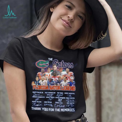The Gators Florida Gator Legend Thank You For The Memories Shirt