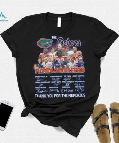 The Gators Florida Gator Legend Thank You For The Memories Shirt