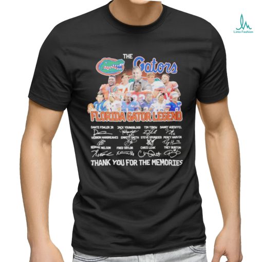 The Gators Florida Gator Legend Thank You For The Memories T Shirt