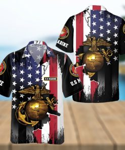 The Golden Eagle US Marine Corps Hawaiian Shirt