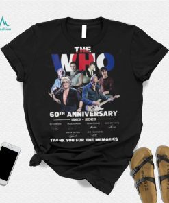 The Who 60th Anniversary 1963 – 2023 Thank You For The Memories Shirt