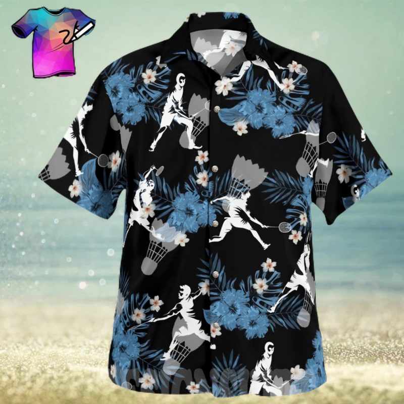 The best selling  Badminton Players All Over Print Hawaiian Shirt