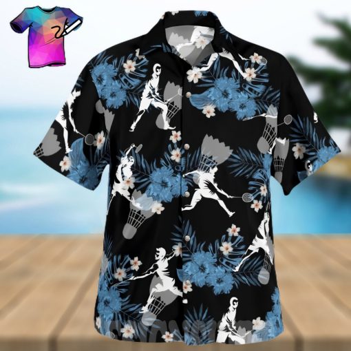 The best selling  Badminton Players All Over Print Hawaiian Shirt