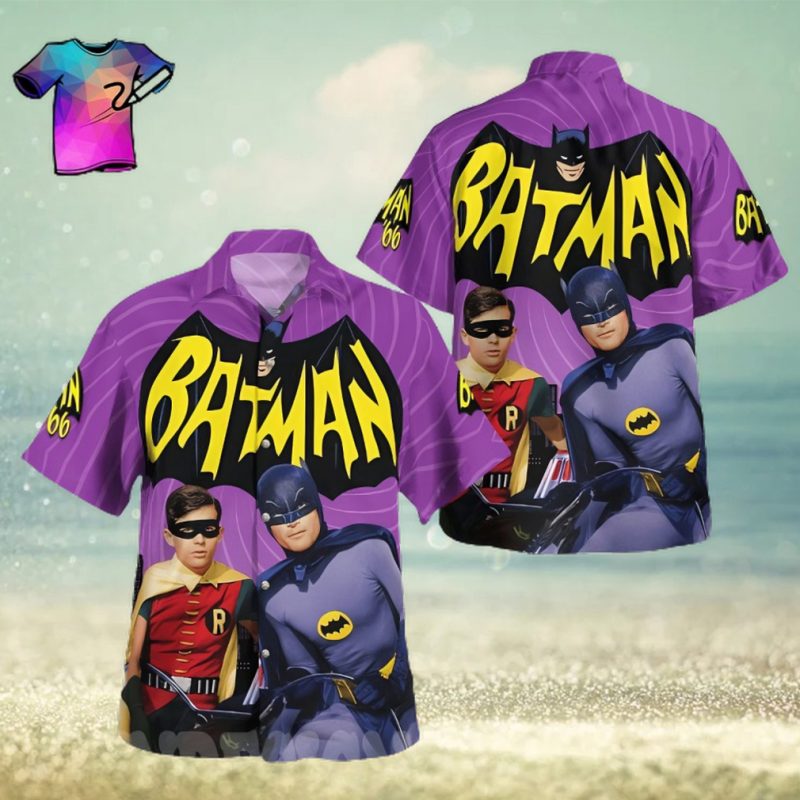 The best selling  Batman And Robin All Over Print Hawaiian Shirt   Purple