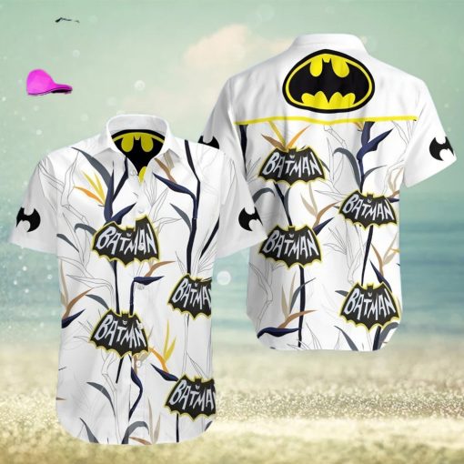 The best selling  Batman Logo All Over Print Hawaiian Shirt   White