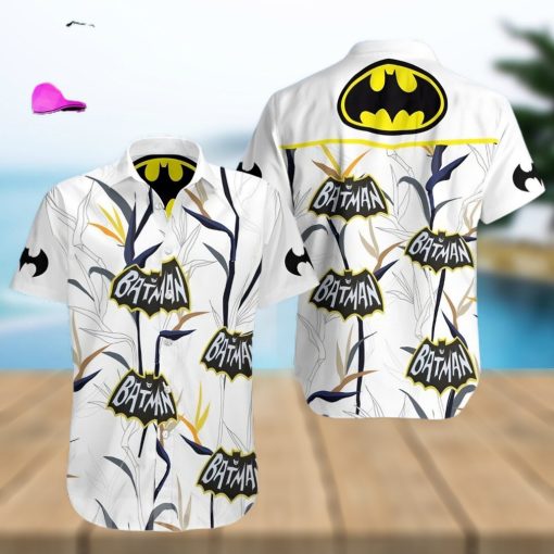 The best selling  Batman Logo All Over Print Hawaiian Shirt   White