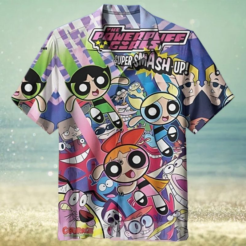 The best selling  Bubbles Powerpuff Girls All Over Print Hawaiian Shirt