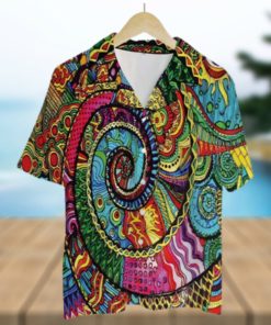 Tie Dye Hippie Colorful High Quality Unisex Hawaiian Shirt