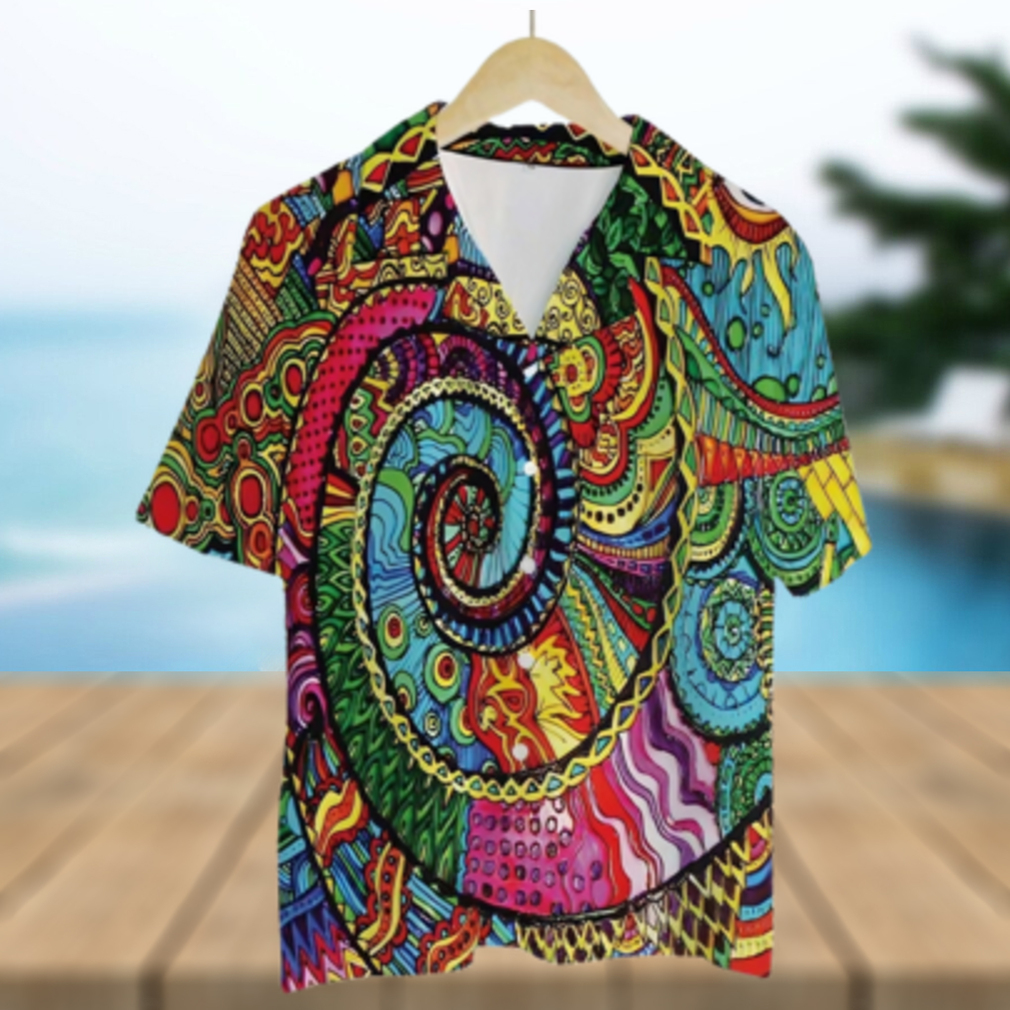 Tie Dye Hippie Colorful High Quality Unisex Hawaiian Shirt