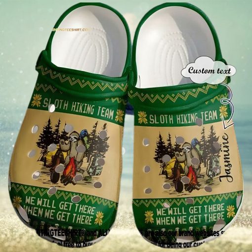 Top selling Item  Sloth Personalized Hiking Team 102 Gift For Lover Street Style Crocs Unisex Crocband Clogs