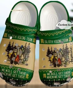 Top selling Item Sloth Personalized Hiking Team 102 Gift For Lover Street Style Crocs Unisex Crocband Clogs