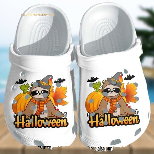 Top selling Item  Sloth Witch With Bats Cartoon Shoes 3D Crocs Crocband Clog