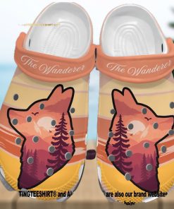 Top selling Item  The Wanderer Wolf Lover Gift For Lover Full Printing Crocs Crocband In Unisex Adult Shoes
