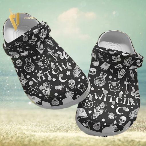Top selling Item  The Witch Halloween Shoes 3D Crocs Crocband In Unisex Adult Shoes
