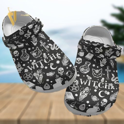 Top selling Item  The Witch Halloween Shoes 3D Crocs Crocband In Unisex Adult Shoes