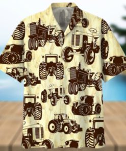 Tractor Tan High Quality Unisex Hawaiian Shirt