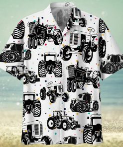 Tractor White Amazing Design Unisex Hawaiian Shirt