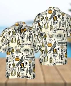 Trickery Halloween Pattern Hawaiian Shirt