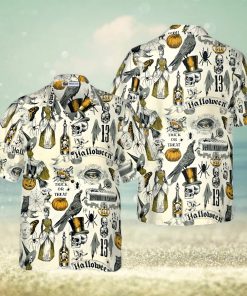 Trickery Halloween Pattern Hawaiian Shirt