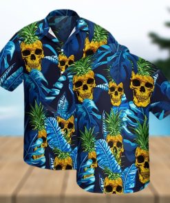 Tropical Skull Pineapple Hawaiian Shirt