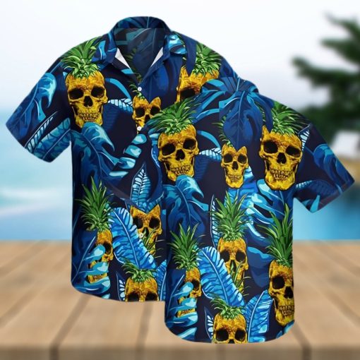 Tropical Skull Pineapple Hawaiian Shirt