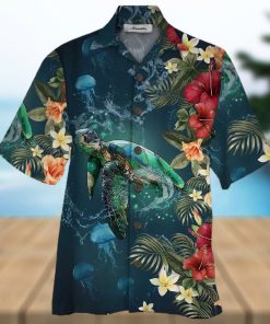 Turtle Colorful Nice Design Unisex Hawaiian Shirt