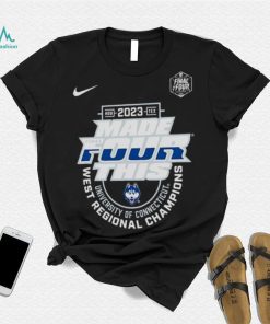 UConn Huskies Nike 2023 March Madness Final Four this west regional Champions shirt