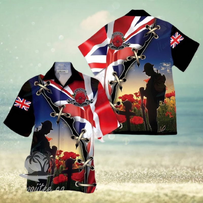Uk Veteran Colorful Awesome Design Unisex Hawaiian Shirt