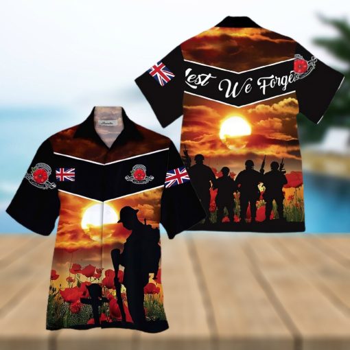 Uk Veteran Colorful Nice Design Unisex Hawaiian Shirt