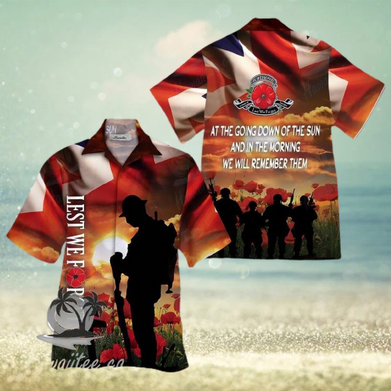 Uk Veteran Colorful Unique Design Unisex Hawaiian Shirt
