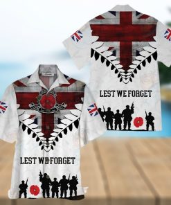 Uk Veteran White Amazing Design Unisex Hawaiian Shirt