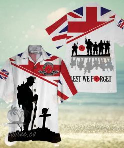 Uk Veteran White High Quality Unisex Hawaiian Shirt