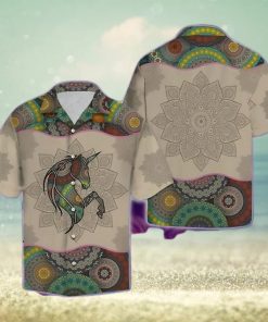 Unicorn Mandala Hawaiian Shirt