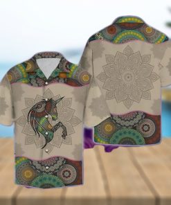 Unicorn Mandala Hawaiian Shirt