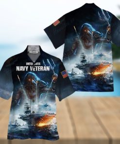 Us Navy Veteran Colorful Unique Design Unisex Hawaiian Shirt