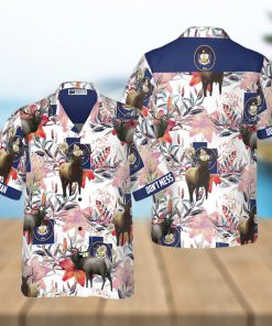 Utah Elk And The Sego Lily Hawaiian Shirt