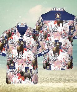 Utah Elk And The Sego Lily Hawaiian Shirt