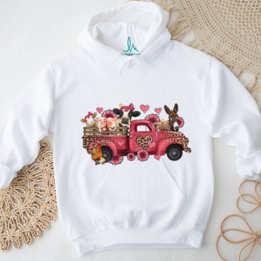 Valentine’s Day Farm Truck T shirt