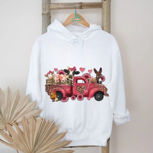 Valentine’s Day Farm Truck T shirt