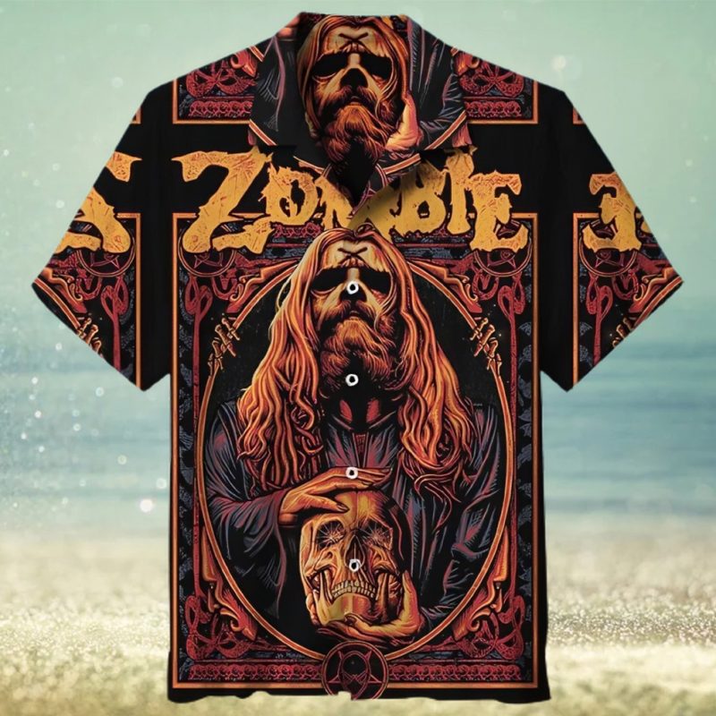 Vintage Rob Zombie 3D All Over Print Hawaiian Shirt